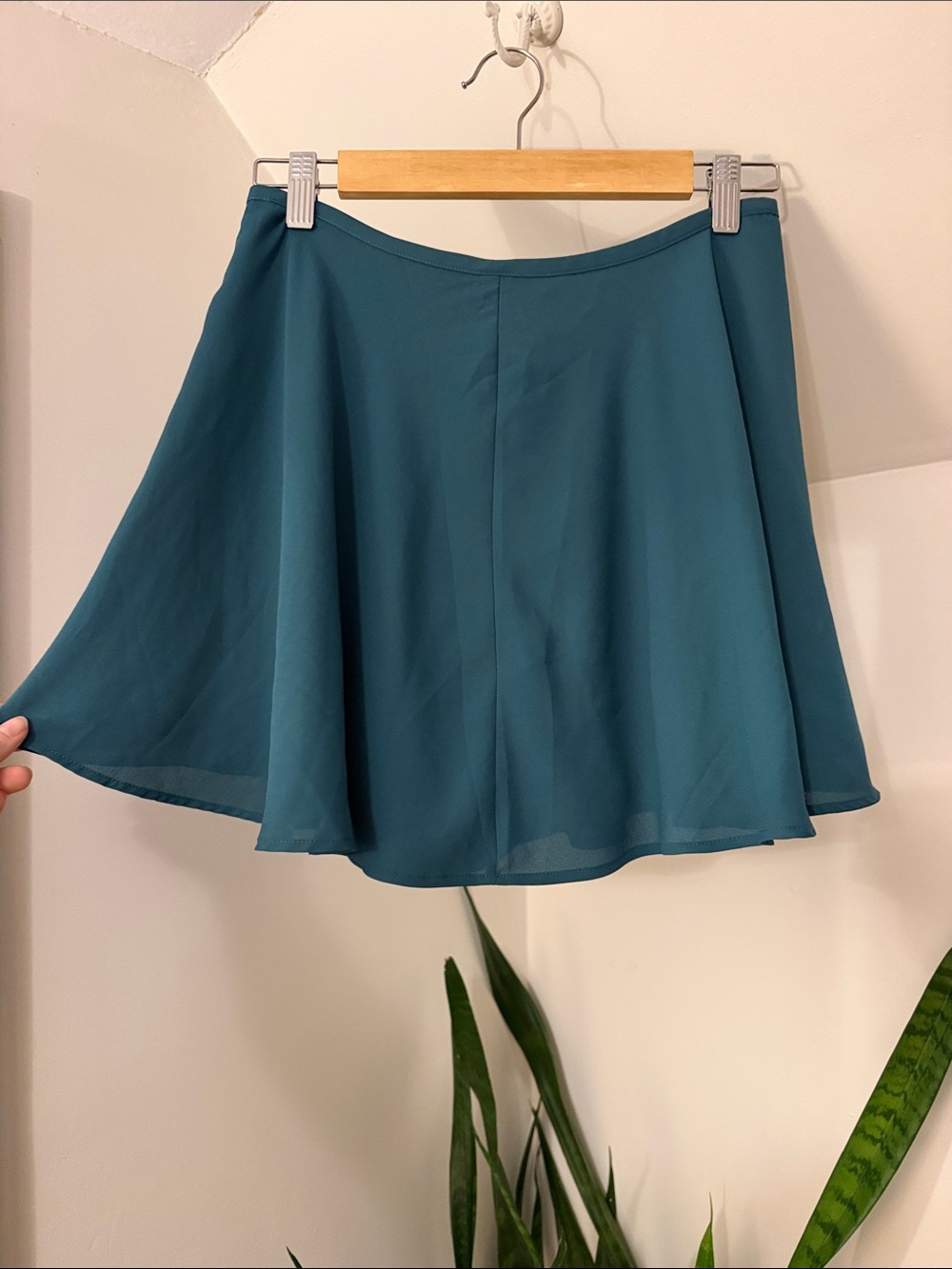 Forever 21 Teal Circle Skater Skirt
